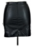Shein 100% Polyester Black Faux Leather Skirt Size XL - photo 2