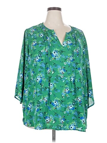 Joan Rivers 3/4 Sleeve Blouse (view 1)