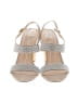 Nina 100% Leather Silver Sandals Size 10 - photo 2