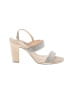 Nina 100% Leather Silver Sandals Size 10 - photo 1