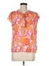 Rose + Olive Orange Short Sleeve Blouse Size M - photo 1