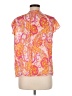 Rose + Olive Orange Short Sleeve Blouse Size M - photo 2