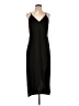 Olivia Grey 100% Polyester Solid Black Casual Dress Size L - photo 1
