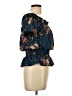 OLM 100% Polyester Blue Short Sleeve Blouse Size L - photo 4