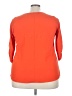 Cure 100% Polyester Orange 3/4 Sleeve Blouse Size 3XL - photo 2