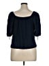 Old Navy Blue 3/4 Sleeve Blouse Size XL - photo 2