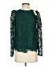 oasis 100% Polyester Green Long Sleeve Blouse Size 2 - photo 1