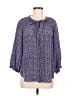 Joie 100% Silk Blue 3/4 Sleeve Silk Top Size M - photo 1