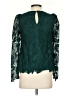 oasis 100% Polyester Green Long Sleeve Blouse Size 2 - photo 2