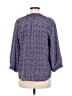 Joie 100% Silk Blue 3/4 Sleeve Silk Top Size M - photo 2