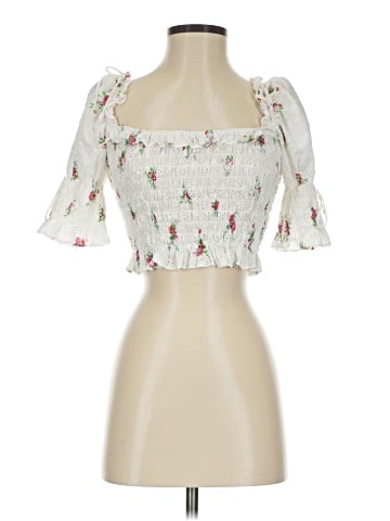 For Love & Lemons 3/4 Sleeve Blouse (view 1)
