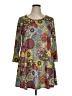 Assorted Brands Paisley Gray Casual Dress Size XL - photo 1