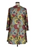Assorted Brands Paisley Gray Casual Dress Size XL - photo 2