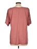 BLOOMCHIC Burgundy Short Sleeve Top Size 10 - photo 2