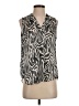 Vince Camuto 100% Polyester Animal Print Gray Sleeveless Blouse Size S - photo 1