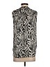 Vince Camuto 100% Polyester Animal Print Gray Sleeveless Blouse Size S - photo 2