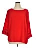 Counterparts 100% Polyester Red 3/4 Sleeve Top Size XL - photo 1