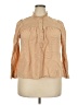 J.Crew 100% Cotton Tan 3/4 Sleeve Blouse Size XXL - photo 1