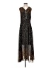 Unbranded Print Black Casual Dress Size S (estimated) - photo 1