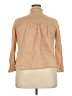 J.Crew 100% Cotton Tan 3/4 Sleeve Blouse Size XXL - photo 2