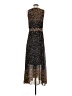 Unbranded Print Black Casual Dress Size S (estimated) - photo 2