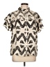 Joie 100% Silk Animal Print Ivory Blouse Size L - photo 1