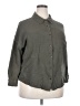 Assorted Brands Houndstooth Gray 3/4 Sleeve Button-Down Shirt Size 2X - photo 1