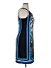 Sandra Darren Graphic Blue Cocktail Dress Size 14 - photo 4