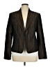 Beliza Chevron-herringbone Brown Blazer Size 16 - photo 1