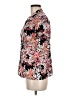 212 Collection Floral Black Short Sleeve Blouse Size M - photo 5