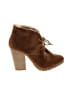Leila Stone Brown Ankle Boots Size 8 1/2 - photo 1