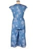 Unbranded 100% Polyester Paisley Blue Jumpsuit Size XL - photo 2
