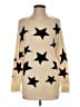Alice + Olivia 100% Wool Stars Gold Wool Pullover Sweater Size M - photo 1