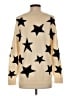 Alice + Olivia 100% Wool Stars Gold Wool Pullover Sweater Size M - photo 2