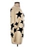 Alice + Olivia 100% Wool Stars Gold Wool Pullover Sweater Size M - photo 4