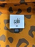 CAbi 100% Polyester Animal Print Brown Short Sleeve Blouse Size XS - photo 7