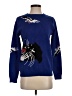 Attitudes by Renee Graphic Blue Pullover Sweater Size XS - photo 1