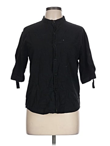 Assorted Brands 3/4 Sleeve Button-Down Shirt (view 1)