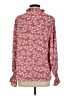Unbranded Floral Burgundy Long Sleeve Blouse Size S - photo 2
