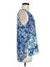 Violet & Claire 100% Polyester Blue Sleeveless Blouse Size M - photo 4