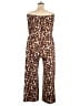 Forgotten Grace Animal Print Brown Jumpsuit Size 3X - photo 2