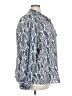 ELOQUII 100% Polyester Animal Print Silver Long Sleeve Blouse Size 24 - photo 4