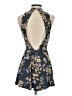 Kimchi Blue Floral Black Blue Cocktail Dress Size S - photo 2