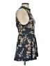 Kimchi Blue Floral Black Blue Cocktail Dress Size S - photo 4