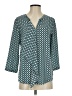 Van Heusen 100% Polyester Teal 3/4 Sleeve Blouse Size XS - photo 1