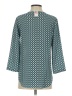 Van Heusen 100% Polyester Teal 3/4 Sleeve Blouse Size XS - photo 2