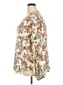 Torrid Floral Ivory Long Sleeve Blouse Size 3X Plus (3) - photo 5