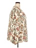 Torrid Floral Ivory Long Sleeve Blouse Size 3X Plus (3) - photo 4