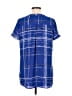 Apt. 9 100% Polyester Blue Short Sleeve Blouse Size M - photo 2