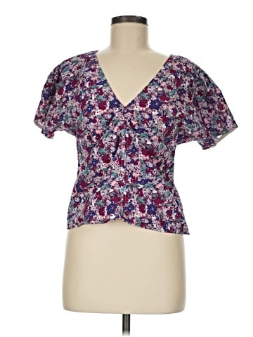 Madewell Puff-Sleeve Top in Floral Seersucker (view 1)